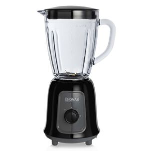 Licuadora Thomas Th330v 1,5 Litros 600w Juguera Jarro De Vidrio 2 Velocidades M&aacute;s Pulso Cuchillas 4 Fold Titanium Blades Acero Inoxidable Negro
