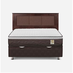 Cama Baúl Rosen New Style 4 / 2 Plazas / Base Normal + Respaldo Rachel
