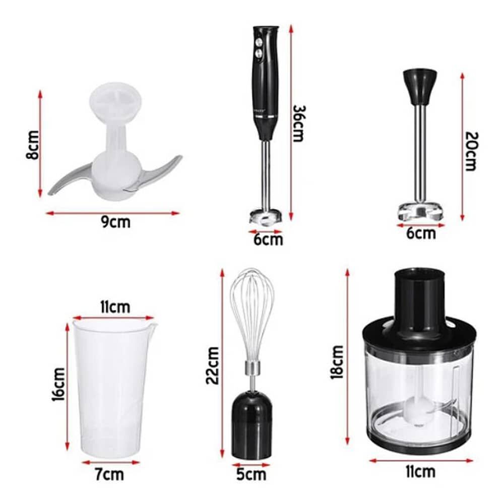 Batidora De Mano 4 En 1 Con Cuchillas Extraibles 500w image number 2.0