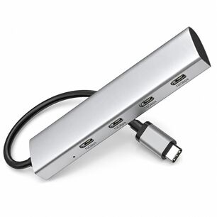 Hub Usb-c 3.2 De Aluminio Con 4 Puertos Usb-c De 10 Gbps