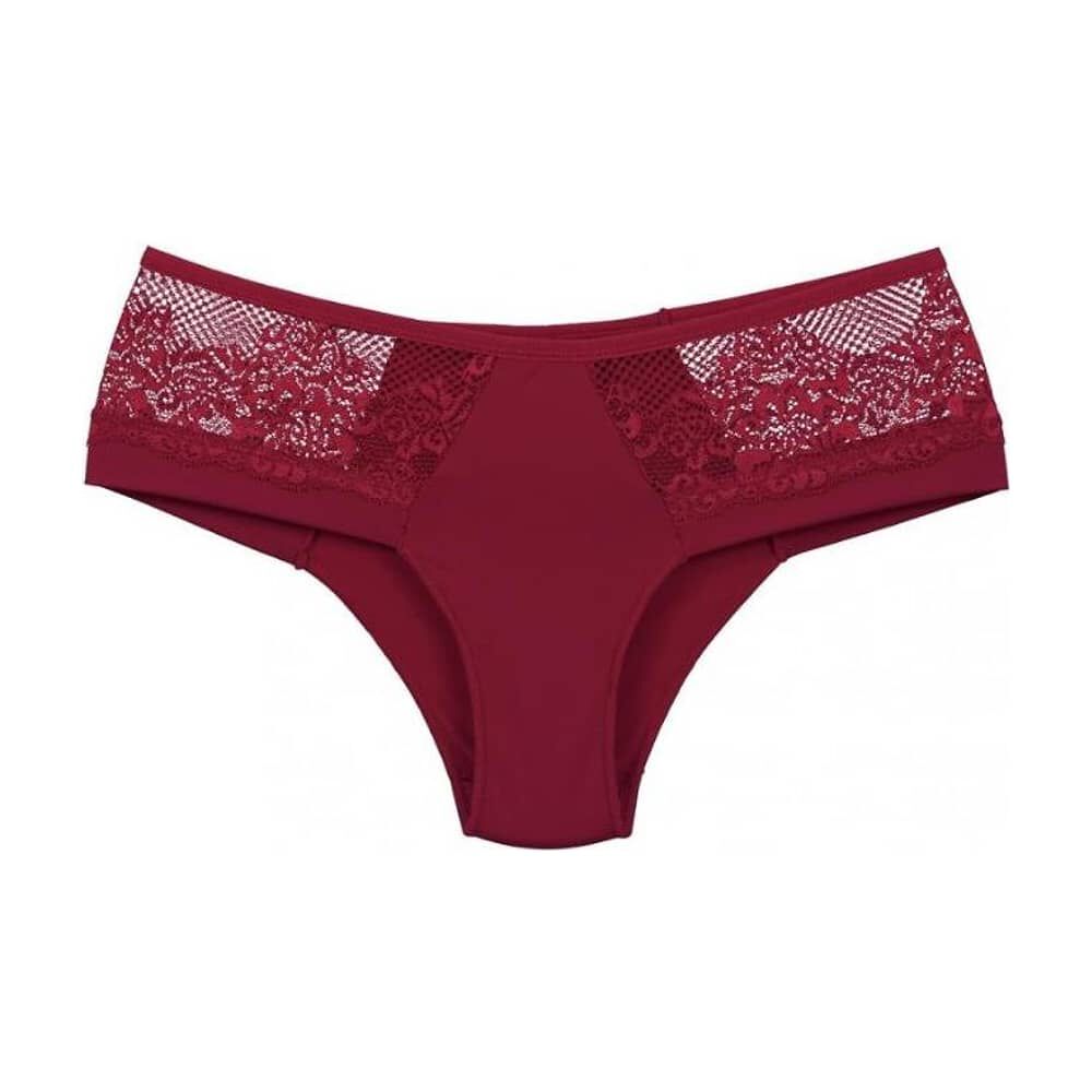 Bikini Microfibra Encaje Rojo 2rios image number 0.0