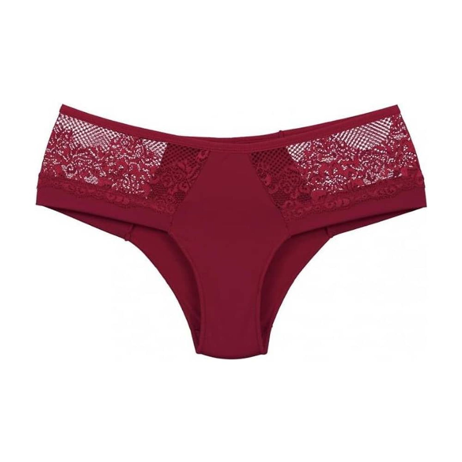 Bikini Microfibra Encaje Rojo 2rios image number 0.0
