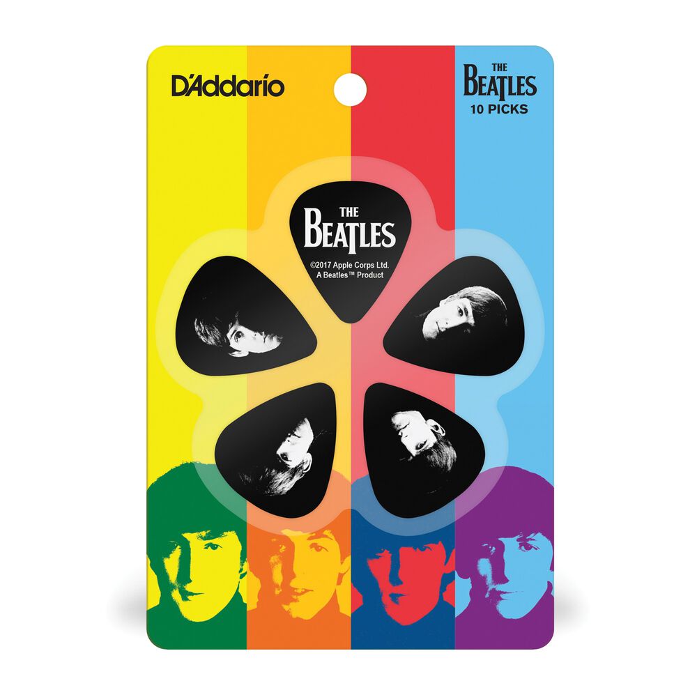U&ntilde;etas Meet The Beatles Pack 10 (.70mm) 1cbk4-10b2 Daddario image number 2.0