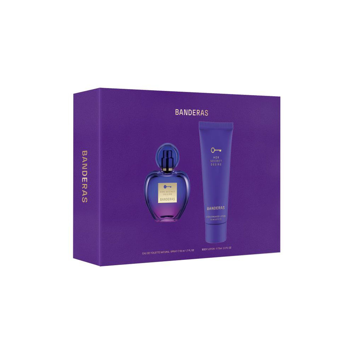 Banderas Mujer Estuche Her Secret Desire Eau De Toilette 50 Ml + Loci&oacute;n Corporal Hidratante 75 Ml image number 1.0