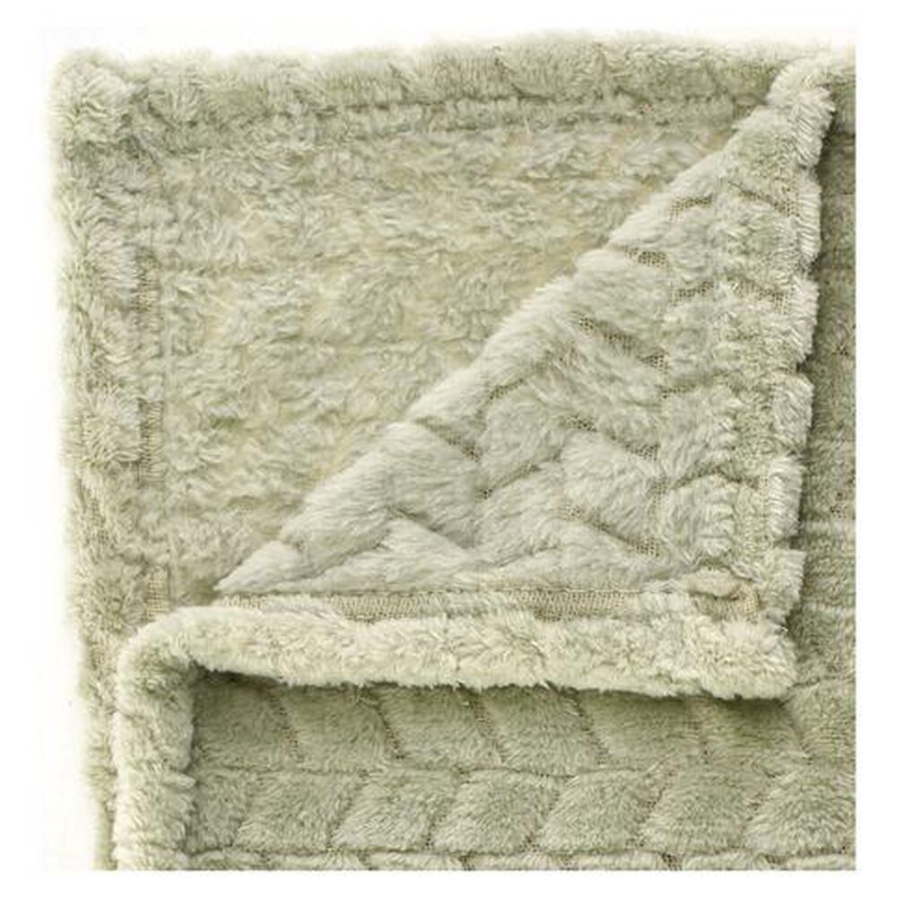 Frazada Andes Jacquard Flannel Verde 2 Plaza image number 4.0