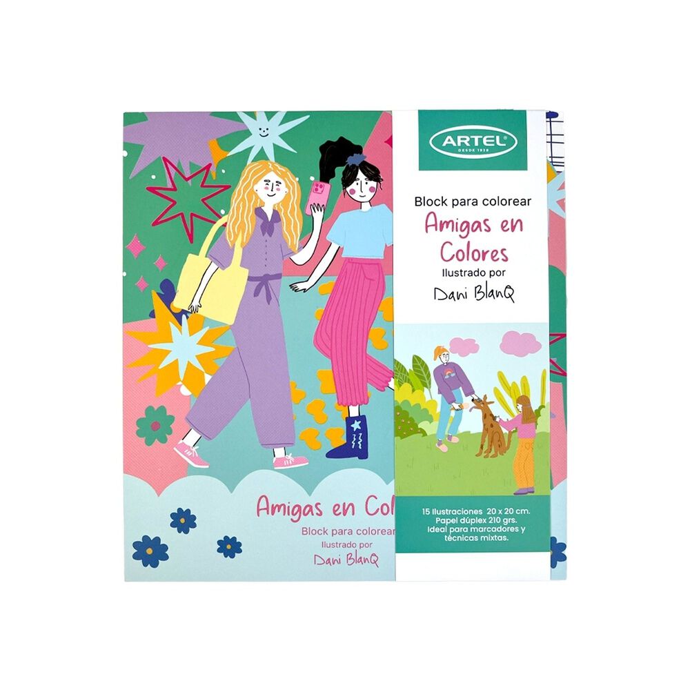 Libro Para Colorear Amigas En Colores Por Dani Blanq image number 0.0