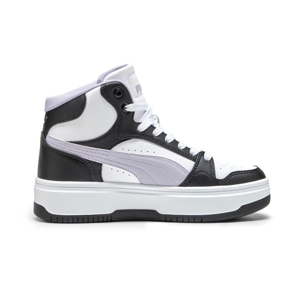 Zapatilla Urbana Mujer Puma Rebound Femme Mid Black-lilac Crush- White image number 1.0
