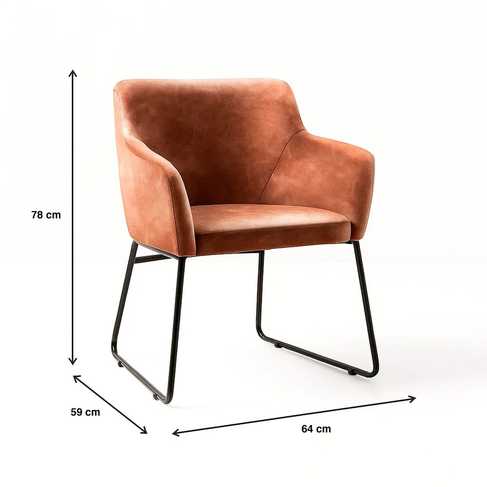 Butaca Albania De Cuero Sint&eacute;tico Con Metal Industrial image number 3.0