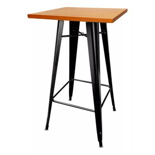 Mesa Bar Tolix Wood 60x60cm