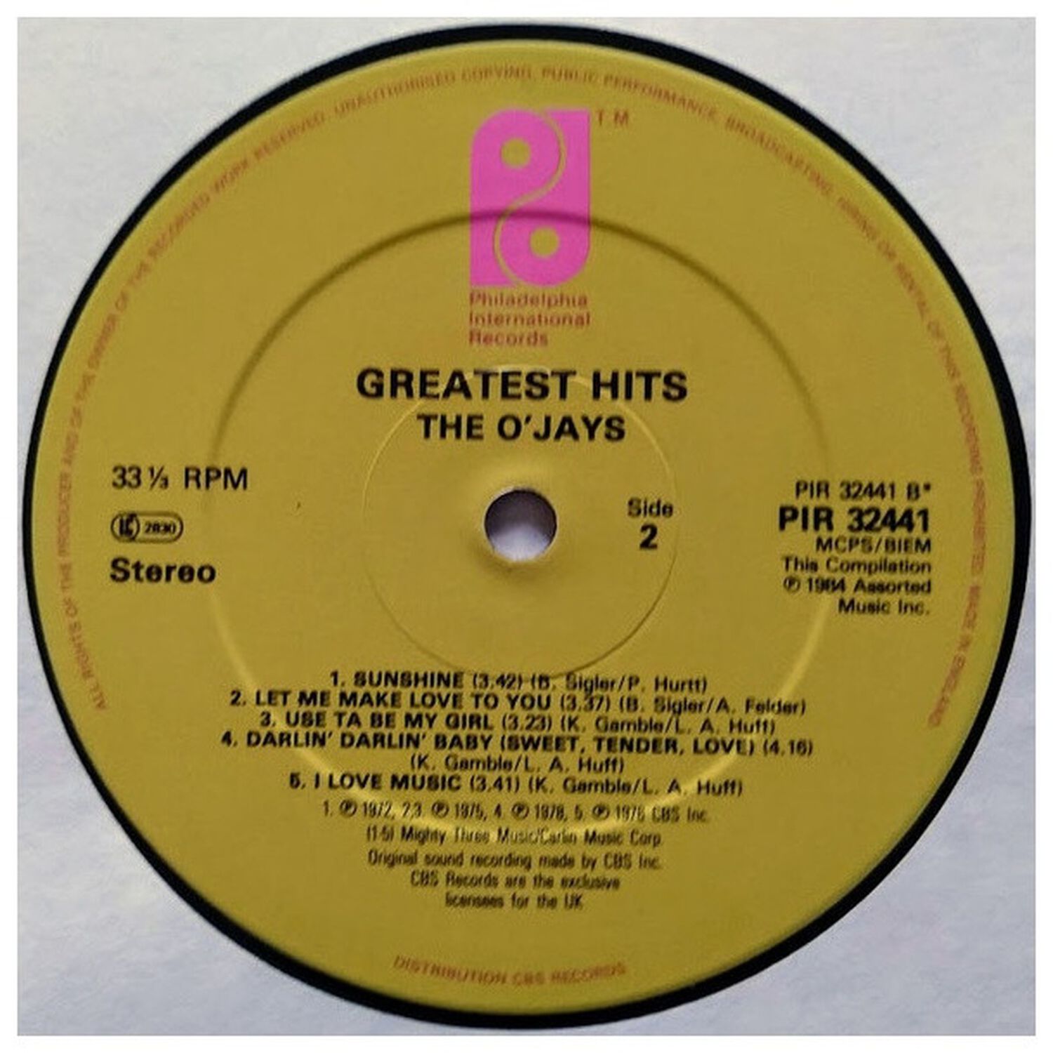 The O'jays - Greatest Hits | Vinilo Usado image number 7.0