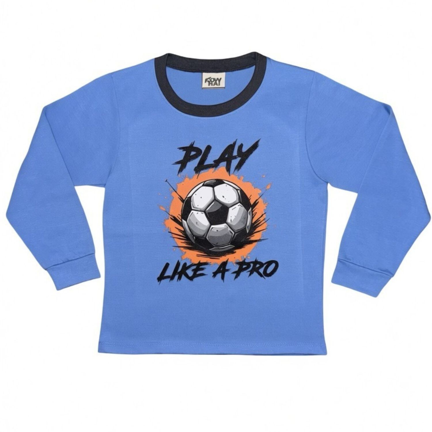 Pijama Ni&ntilde;o Algod&oacute;n Estampado Football image number 4.0