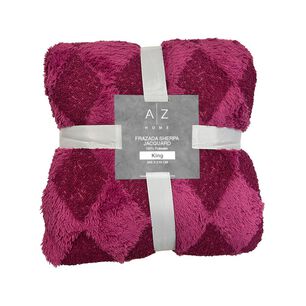 Frazada Sherpa Azhome Jacquard / King