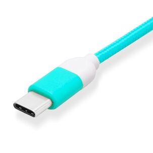 Cable De Datos Type-c Reforzado 1m Pantone Androidauto Green