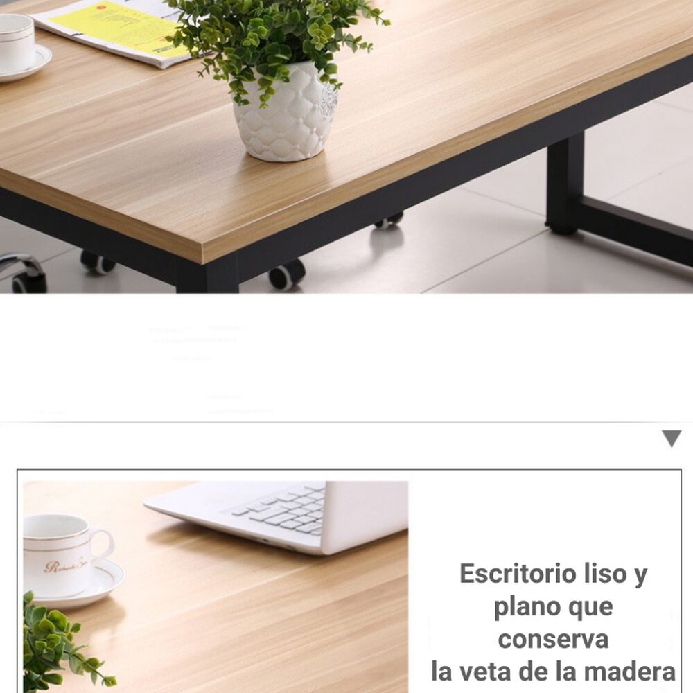 Escritorio Mesa 120*60*74cm By Lubabycas Negro image number 9.0