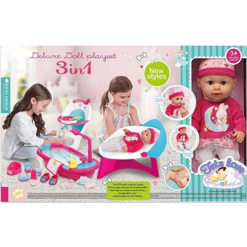 Mu&ntilde;eca "tutu Love" Deluxe 3 En 1 Rosa image number 0.0