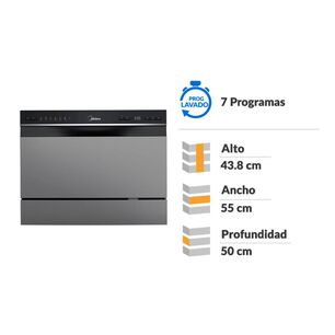 Lavavajilla Midea MDWTF0602MS / 6 Cubiertos