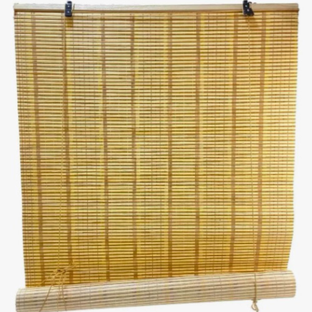 Cortina Persiana Roller Enrollable De Bamb&uacute; 120x180 Cm image number 0.0