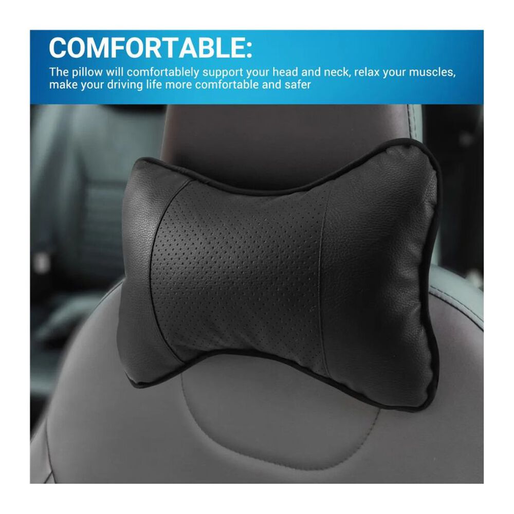 Coj&iacute;n Cervical Auto Almohada Apoyacabeza Cuero image number 4.0
