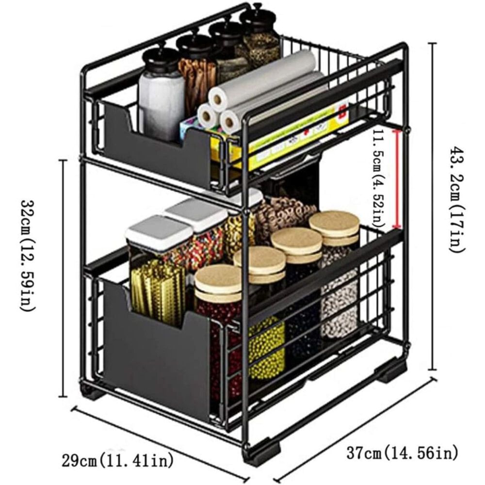 Organizador 2 Niveles Bajo Fregadero Cocina image number 1.0