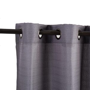 Set Cortina Jqd Rustica 8pzas Argolla 140x220 Taupe