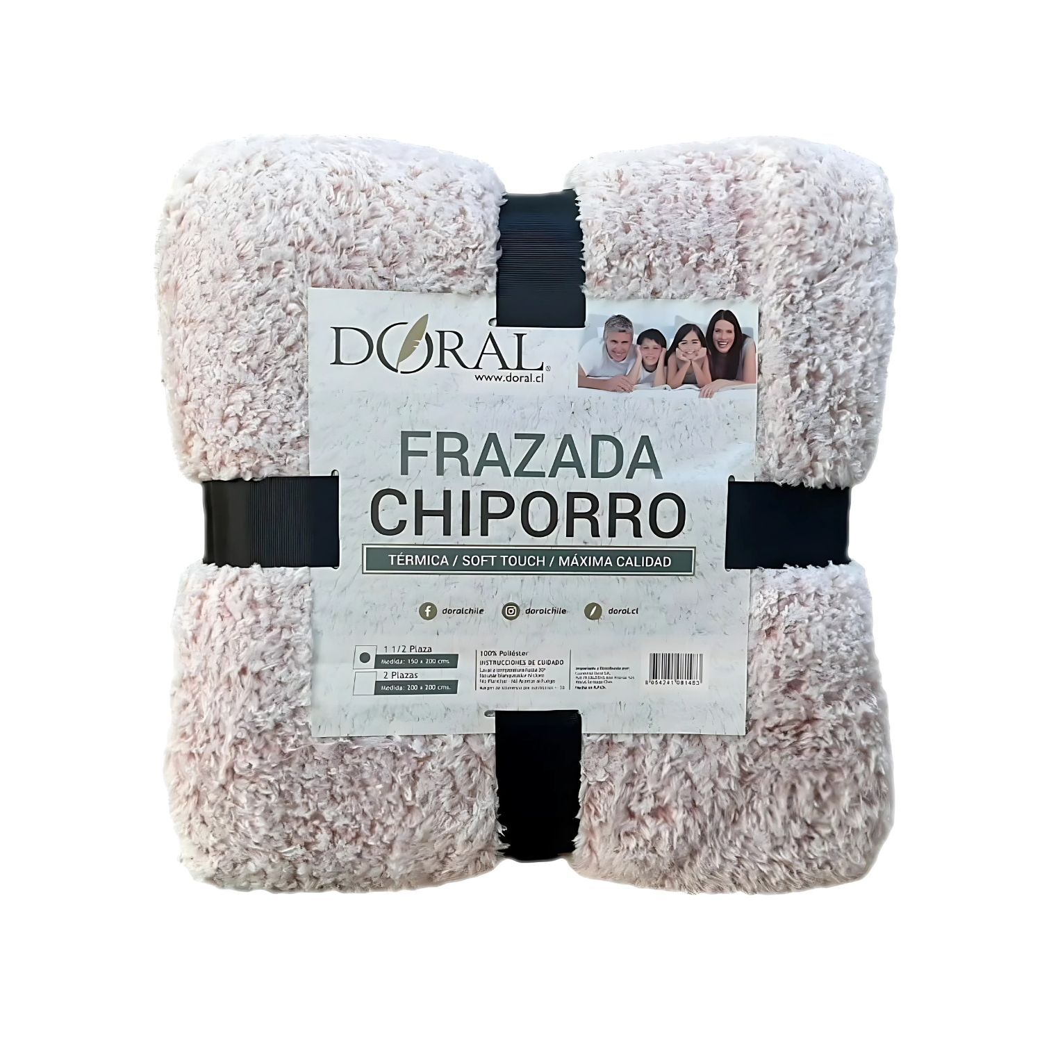 Frazada Chiporro Two Tones 1.5 Plazas Tonos Claros - Ps image number 0.0