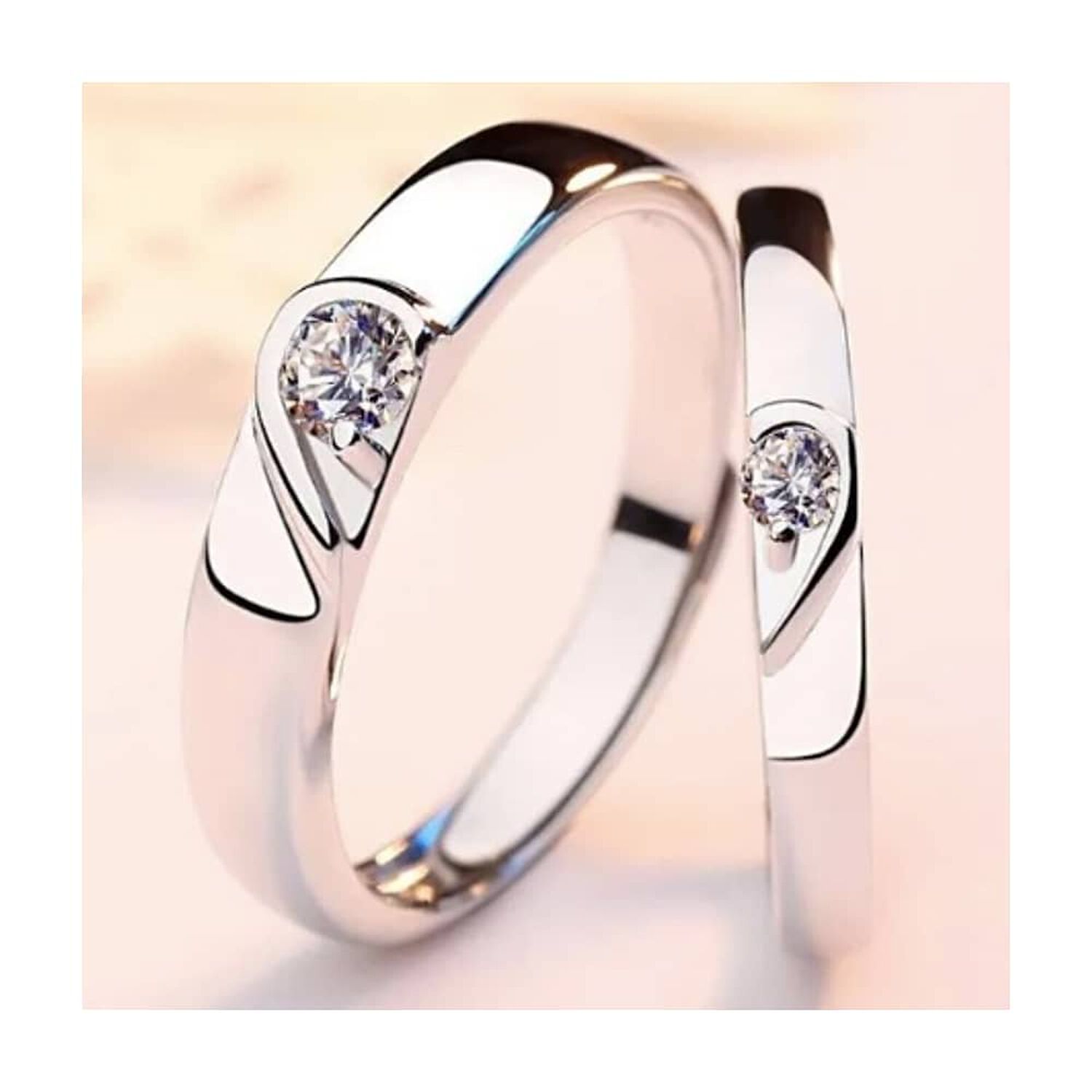2 Anillos Promesa Plata Fina 925 image number 3.0