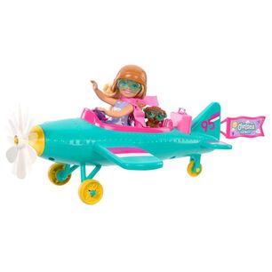 Set De Muñecas Barbie Chelsea Piloto Avión