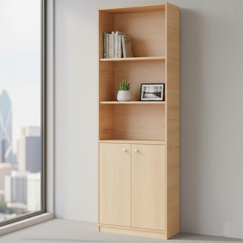 Estante 5 Niveles Con Puertas Carvalo image number 1.0