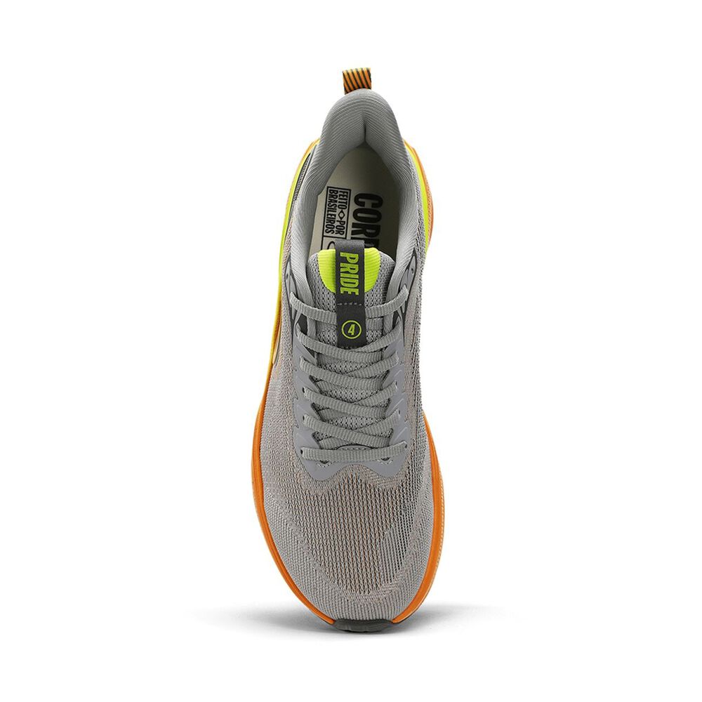 Zapatilla Running Hombre Pride 4 Gris/naranja image number 3.0