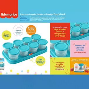 Potes Para Congelar Papilla Bandeja 8 Fisher Price Azul