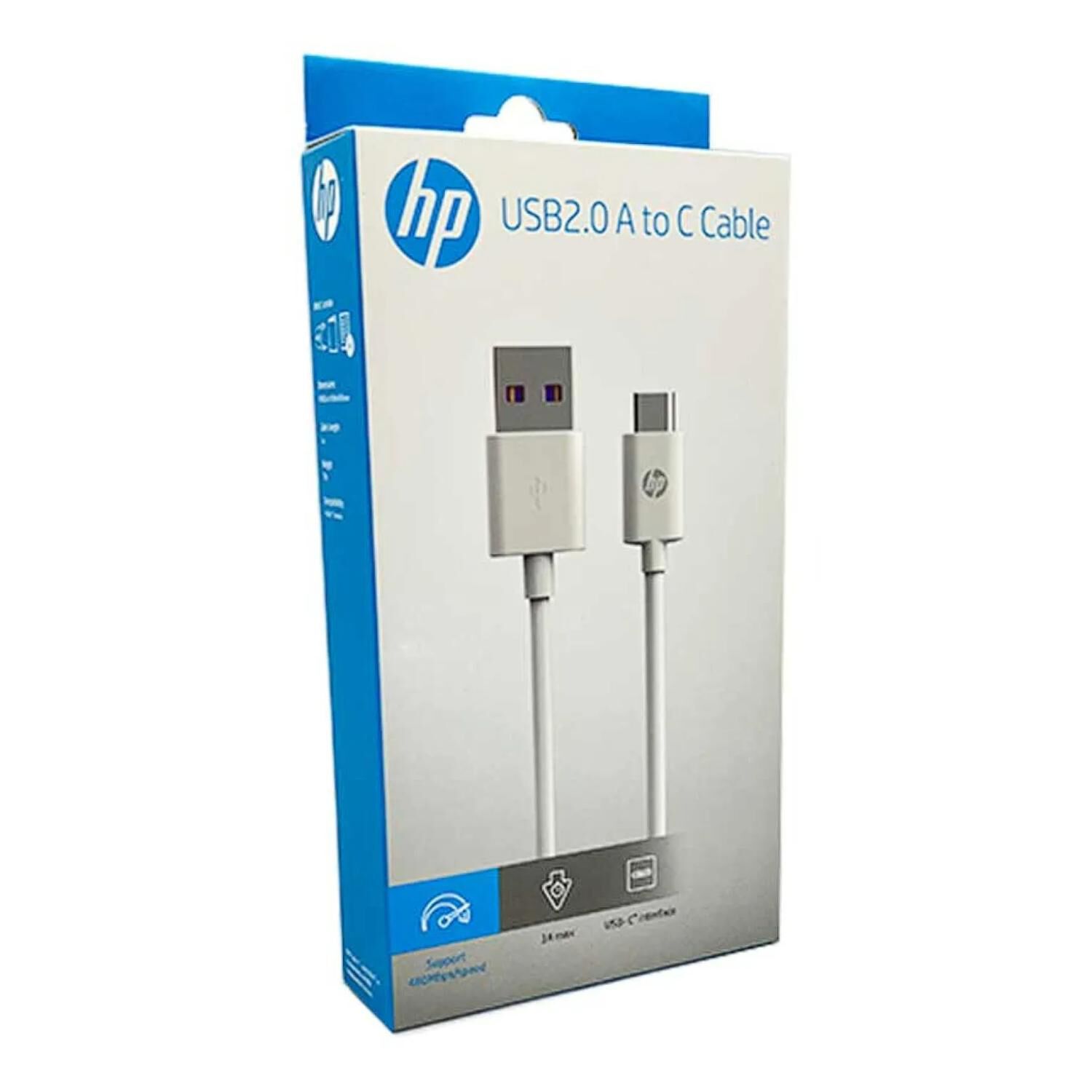 Cable De Carga Usb A Usb C 1mt Blanco Dhc-tc102 image number 2.0