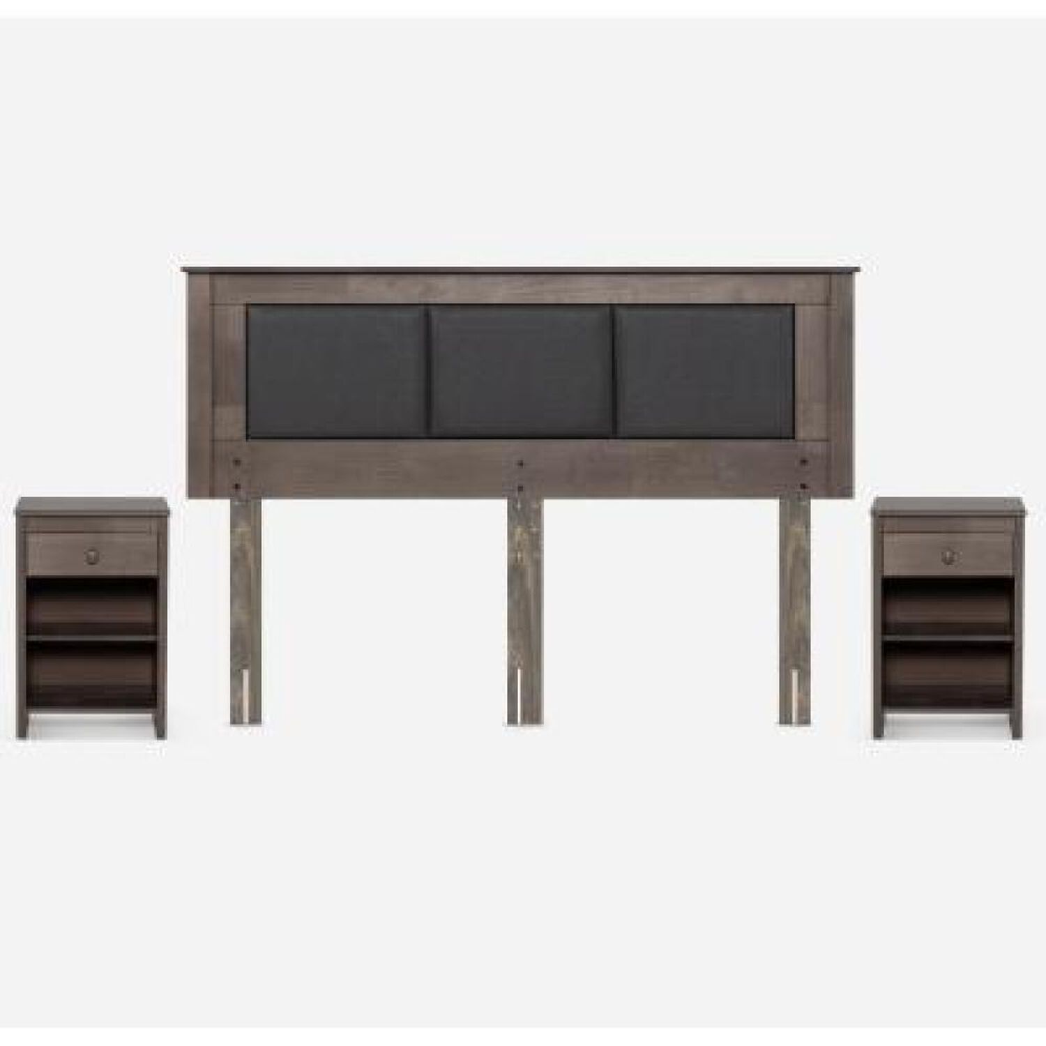 Cama Europea Rosen New Style 4 Plus / King / Base Dividida  + Set Maderas Rachel Gris image number 10.0