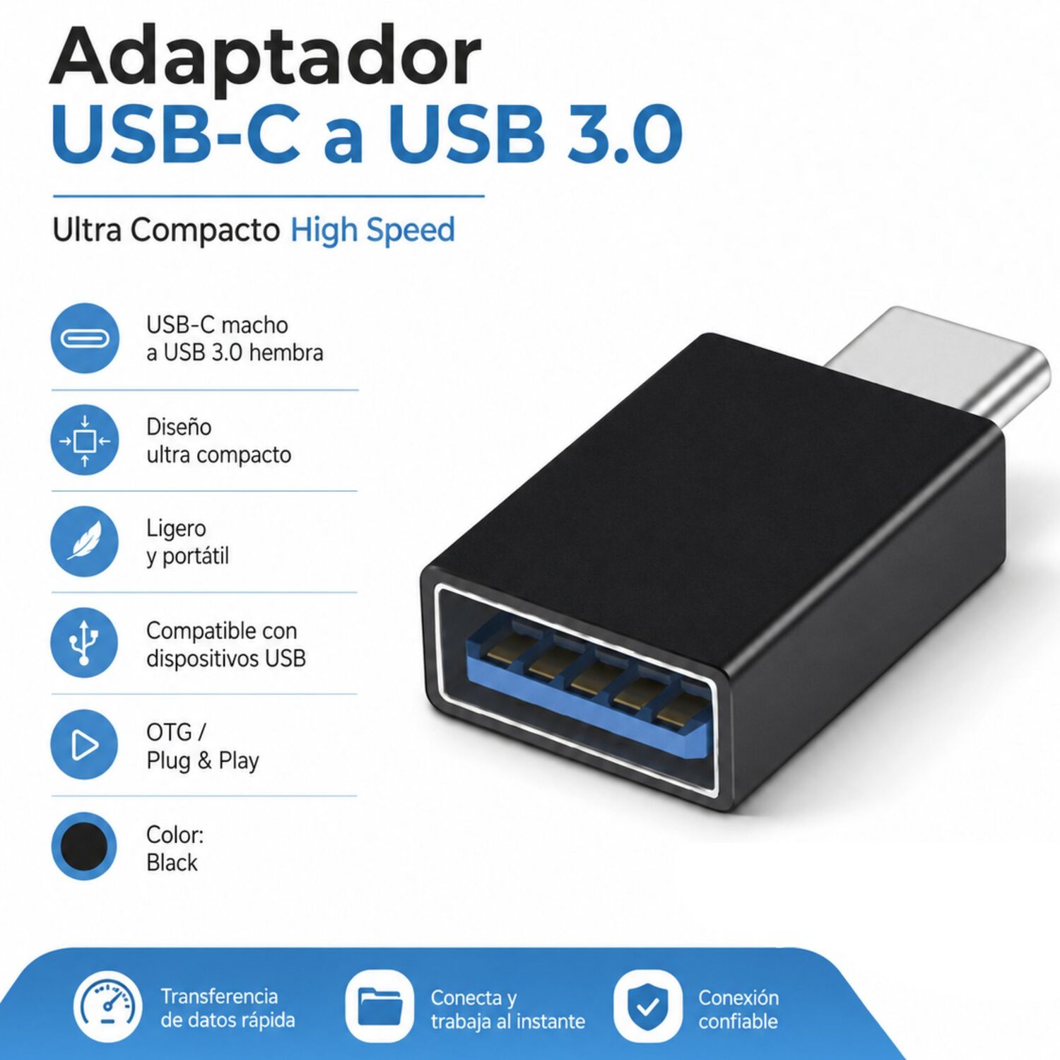 Adaptador Usb-c A Usb 3.0 Ultra Compacto High Speed Tl360 / Y-a025cgy image number 4.0
