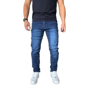 Jeans Elasticados Slim Fit Color Focalizado Semipitillos