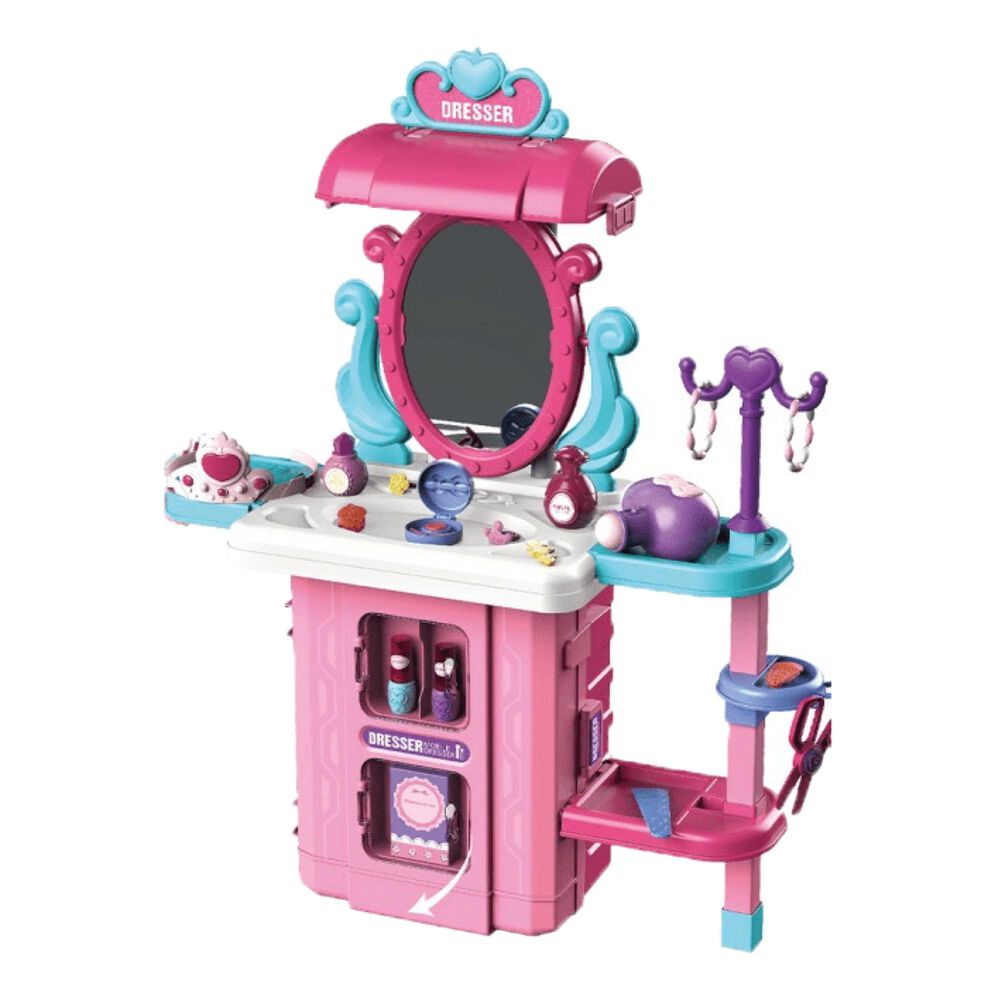 Juguete Set Maleta Cosmetiquero 38 Piezas 3 En 1 Rosado Infantil image number 0.0