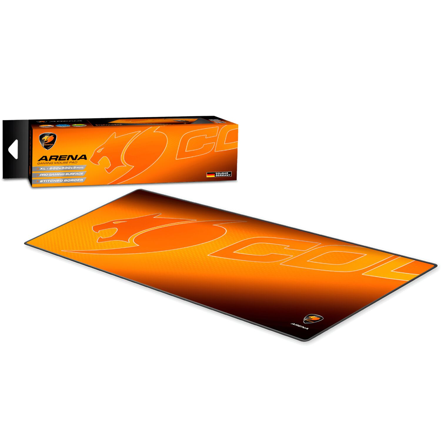 Mouse Pad Cougar Arena X Orange Gaming Extended Edition 5mm image number 5.0