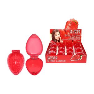 Frutillita Brillo Mas B&aacute;lsamo 2 En 1 (caja De Doce Unidades)