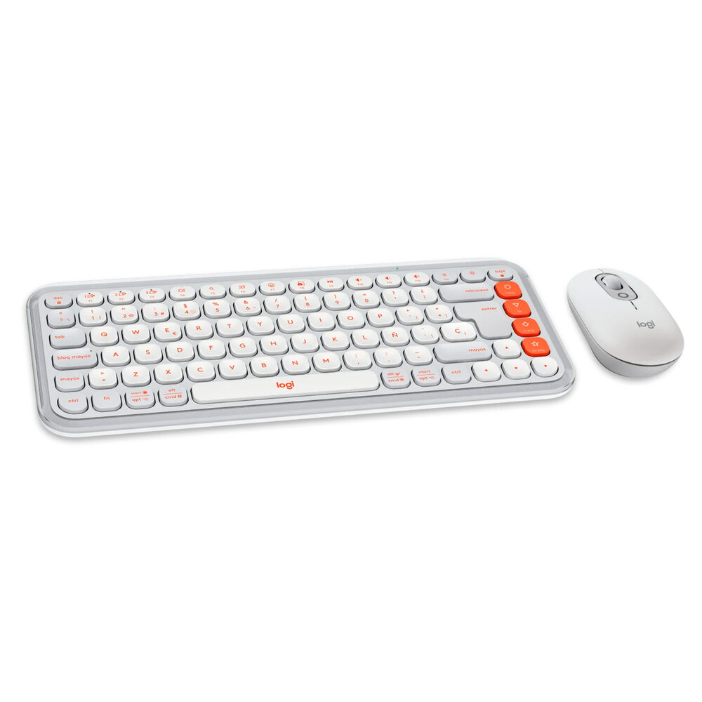 Kit Teclado Y Mouse Inalámbricos Logitech Pop Icon Blanco image number 4.0