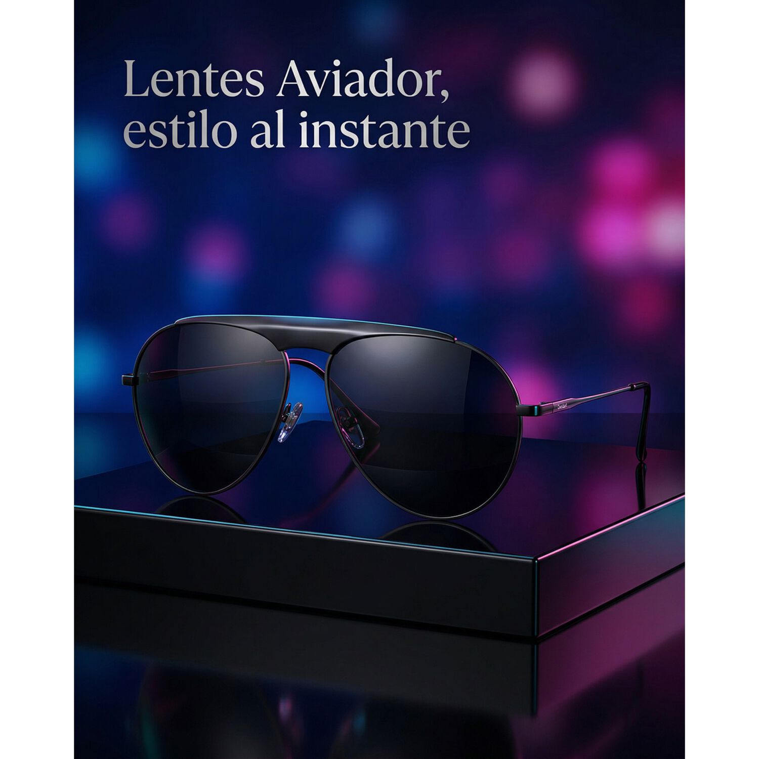 Lentes Aviador Premium Para Fiestas Y Estilo Urbano image number 3.0