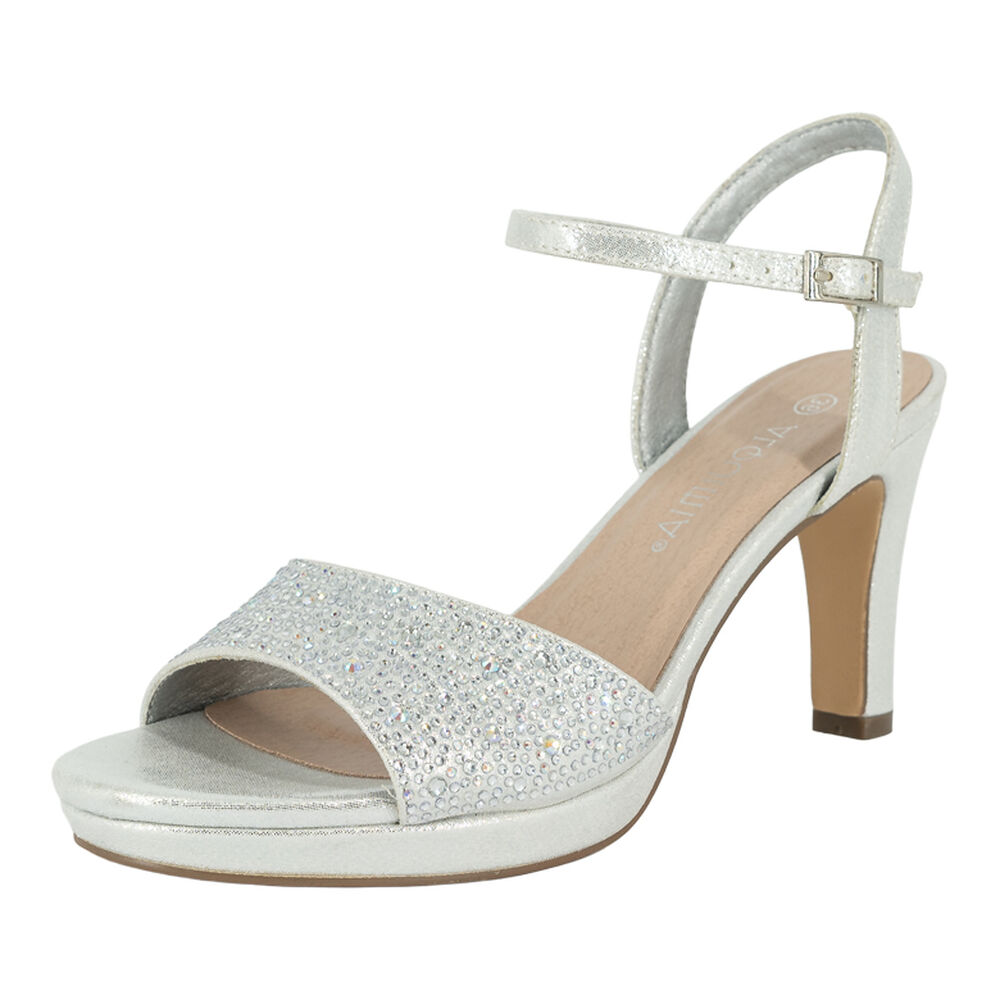 Sandalia De Vestir Aris Plateado Alquimia image number 0.0