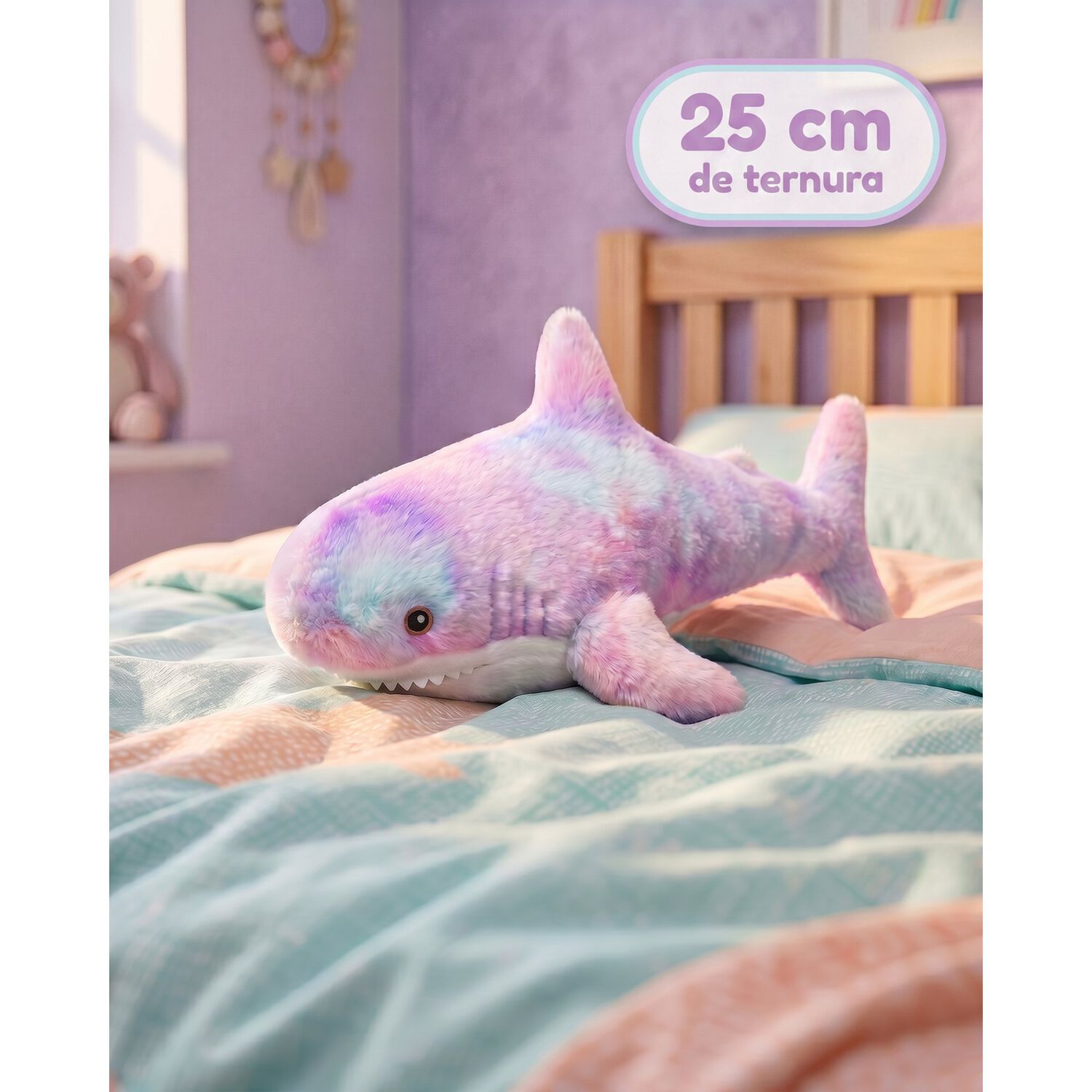 Peluche Tiburon Tierno Multicolor 25 Cm image number 0.0