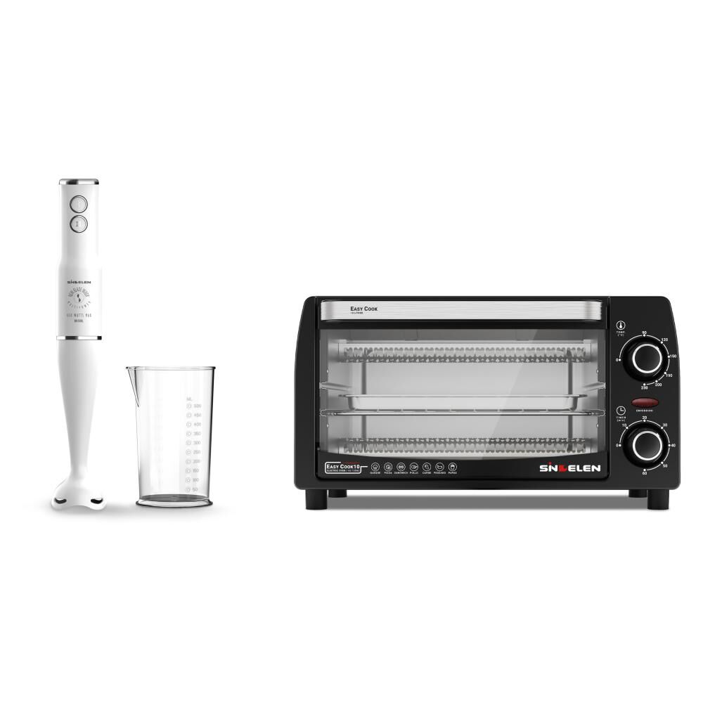 Combo Minipimer Más Horno Eléctrico Sindelen He-105ng + Bm-500bl