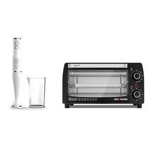 Combo Minipimer M&aacute;s Horno El&eacute;ctrico Sindelen He-105ng + Bm-500bl