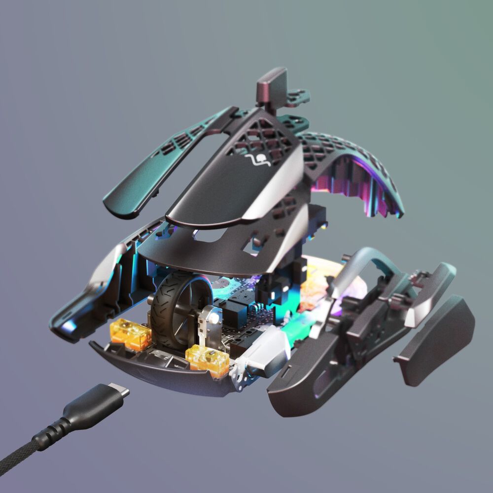 Mouse Gamer Steelseries Aerox 5 Wireless 18000 Dpi Negro image number 5.0