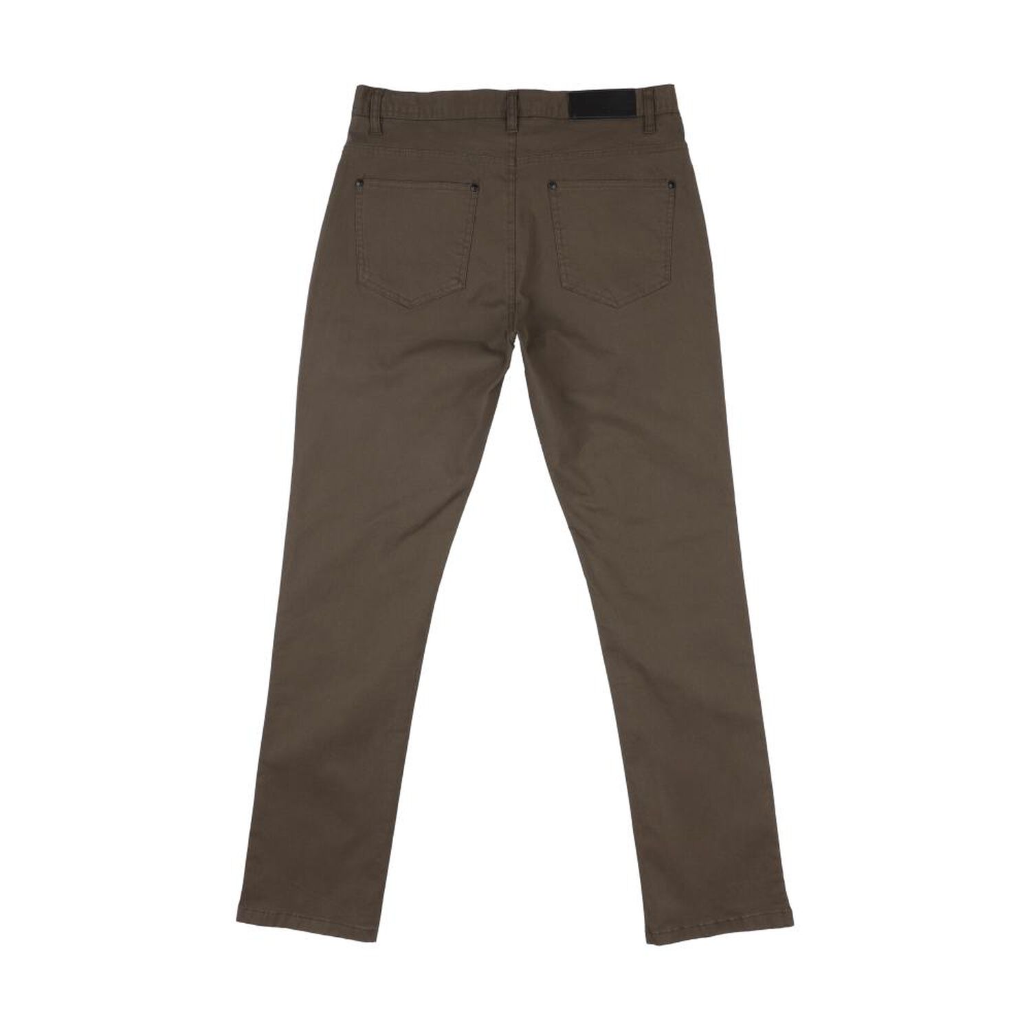 Pantal&oacute;n Liso Tiro Medio Slim Hombre Az Black image number 1.0