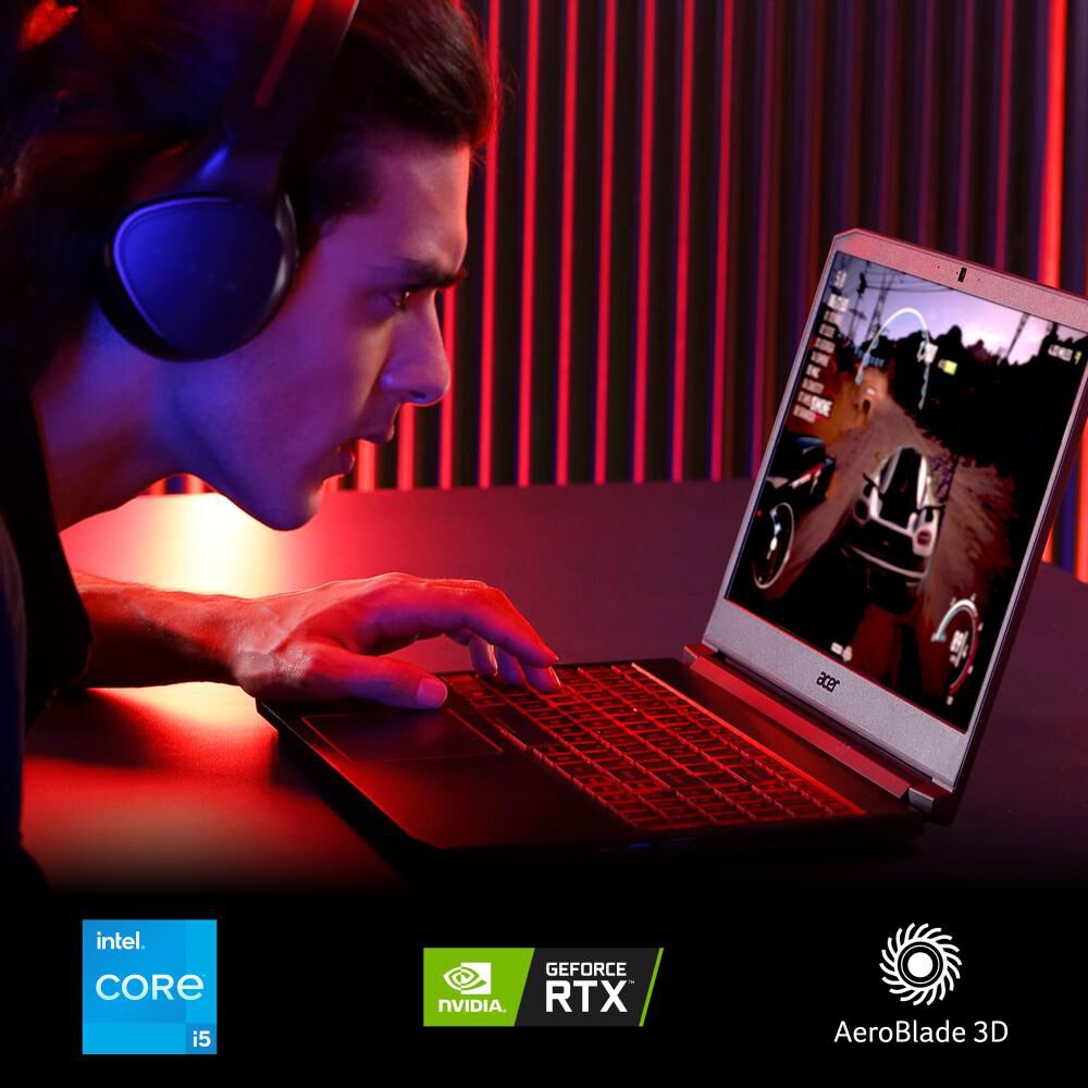 Notebook Gamer 15,6" Acer Nitro 5 /Intel Core I5 / 16 GB RAM / Nvidia GTX 1650 / 1 TB + 128 GB Híbrido image number 1.0