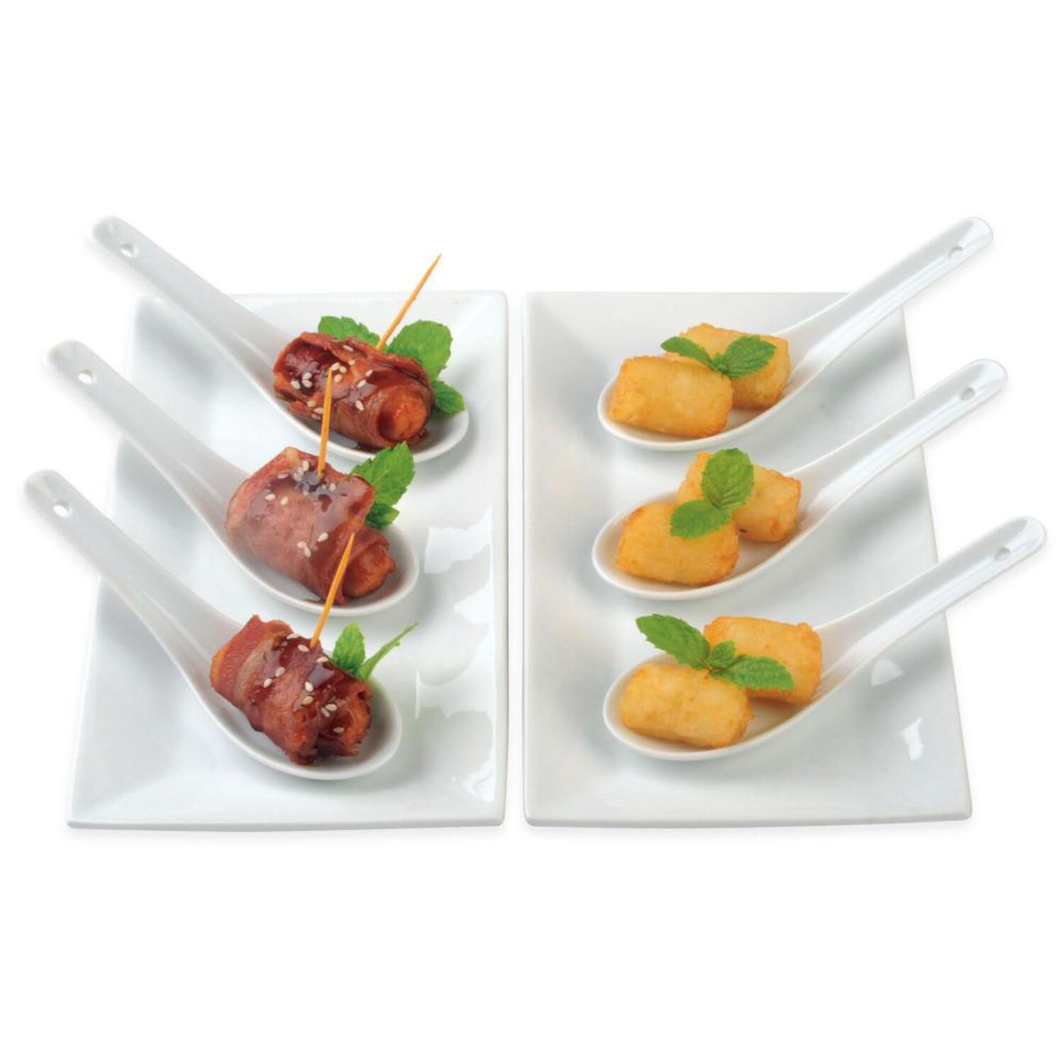 Set 6 Cucharas Cocktail + 2 Platos Azhome image number 0.0
