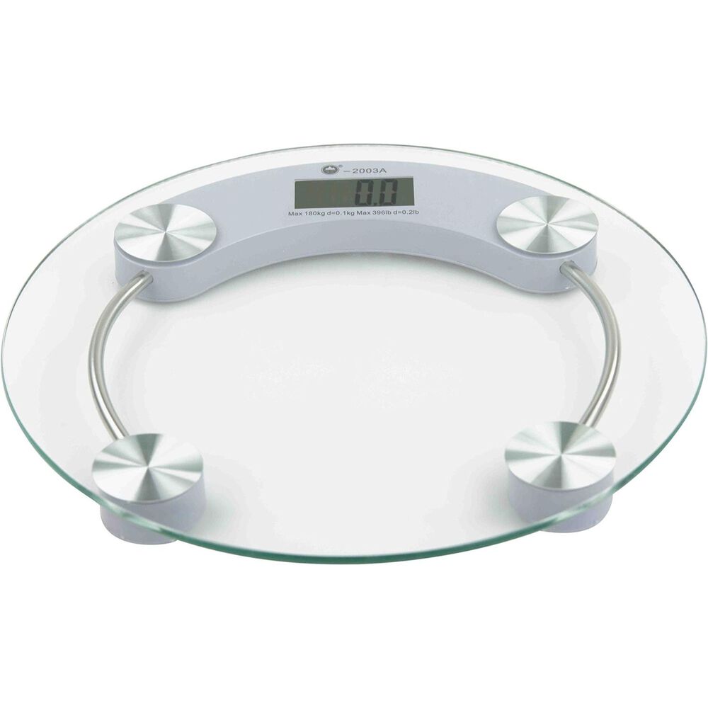 Bascula Digital Vidrio Hasta 180kg Redonda Pesa Pantalla Lcd image number 3.0