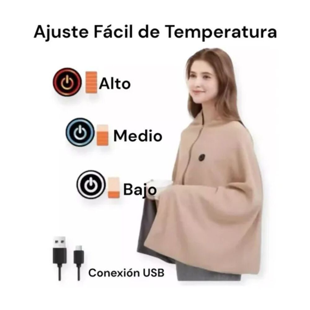 Manta Eléctrica Suave Multifuncional Con Calentamiento Rápido image number 3.0