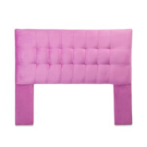 Respaldo Alicante Con Patas Felpa 2 Plazas Rosado